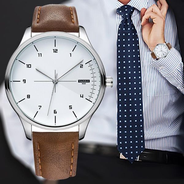wristwatches fashion men watches brand yazole leather men's bracelet watch business sports quartz wrist for clock relogio masculino, Slivery;brown
wristwatches fashion men watches brand yazole leather men's bracelet watch business sports quartz wrist for clock relogio masculino, Slivery;brown