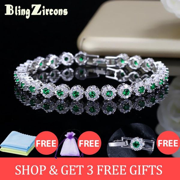 link, chain beaqueen trendy green and white cubic zirconia stone setting ladies tennis bracelets silver 925 jewelry for women b100, Black
link, chain beaqueen trendy green and white cubic zirconia stone setting ladies tennis bracelets silver 925 jewelry for women b100, Black
