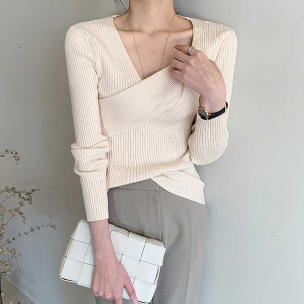 women's sweaters autumn winter cross v-neck knitwear pull femme basic long sleeve solid knitted sweater slim pullov dqau, White;black
women's sweaters autumn winter cross v-neck knitwear pull femme basic long sleeve solid knitted sweater slim pullov dqau, White;black