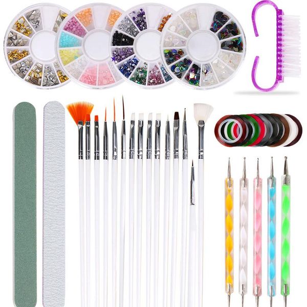 nail art kits tool set 37 pcs screw point drill pen gold root thread sanding strip claw brush polishing beauty
nail art kits tool set 37 pcs screw point drill pen gold root thread sanding strip claw brush polishing beauty