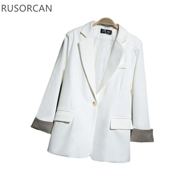 women's suits & blazers 2021early spring pink personalized suit jacket female unique and autumn design sense niche early splicing tide, White;black
women's suits & blazers 2021early spring pink personalized suit jacket female unique and autumn design sense niche early splicing tide, White;black