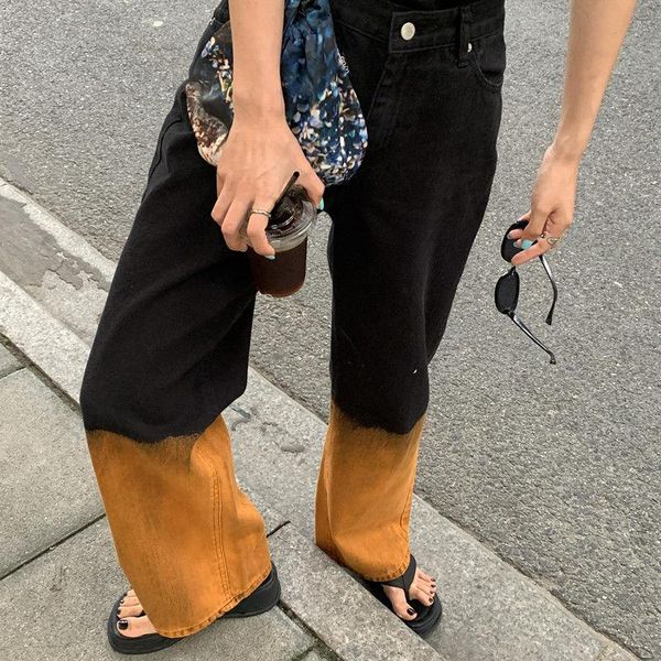 women's jeans mopping fashion tie dye women high waist loose vintage students leisure straight denim trousers harajuku, Blue
women's jeans mopping fashion tie dye women high waist loose vintage students leisure straight denim trousers harajuku, Blue
