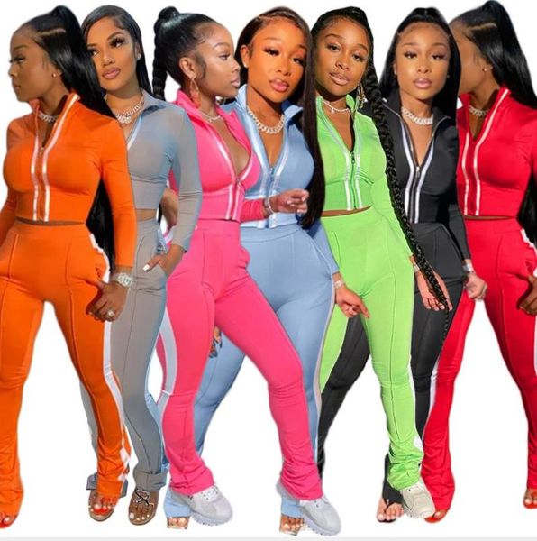 latest 2021 autumn long sleeves tracksuits women patchwork short jacket with zipper + sweatpants fashion two pieces sports, White
latest 2021 autumn long sleeves tracksuits women patchwork short jacket with zipper + sweatpants fashion two pieces sports, White