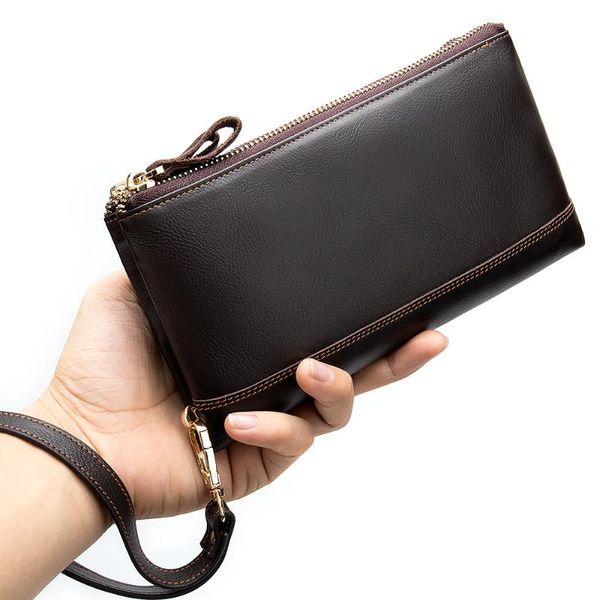 yourseason genuine leather men 2021 double zipper wallets and purses solid color man retro clutch hand wallets phone purse, Red;black
yourseason genuine leather men 2021 double zipper wallets and purses solid color man retro clutch hand wallets phone purse, Red;black