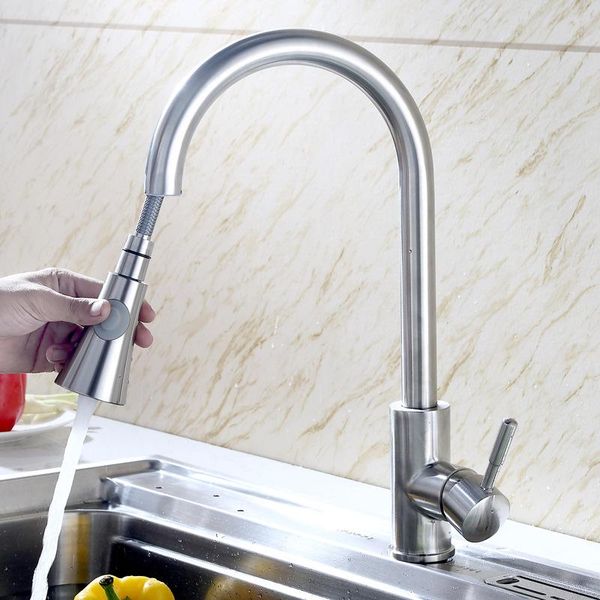 kitchen faucets 304 stainless steel faucet and cold sink universal rotating pull
kitchen faucets 304 stainless steel faucet and cold sink universal rotating pull