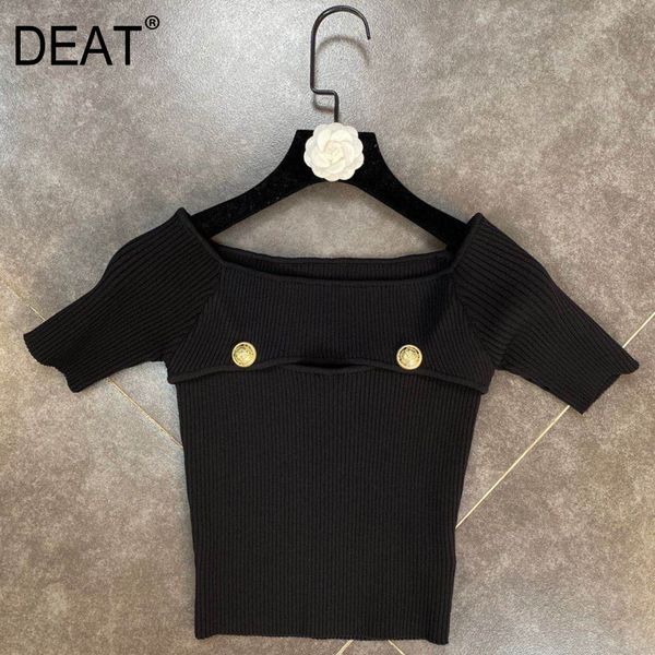 women slash neck hollow out ice silk knitted pullover sweater short sleeve button fashion spring summer 11b775 210525, White;black
women slash neck hollow out ice silk knitted pullover sweater short sleeve button fashion spring summer 11b775 210525, White;black