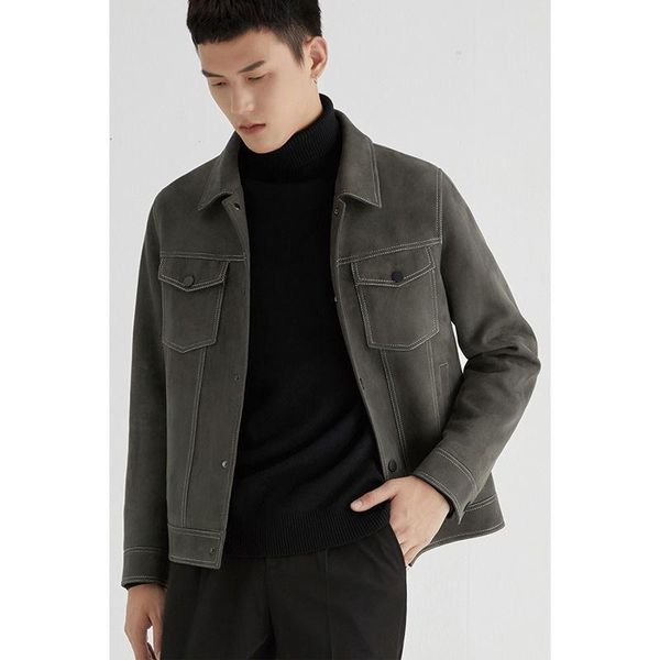 men's jackets autumn 2022 winter fashion suede leather slim biker motorcycle jacket outerwear men streetwear casual coats b545, Black;brown
men's jackets autumn 2022 winter fashion suede leather slim biker motorcycle jacket outerwear men streetwear casual coats b545, Black;brown