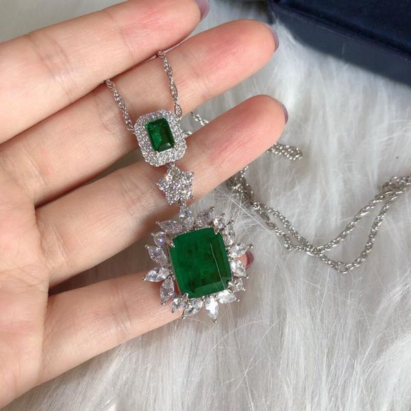 pendant necklaces luxury s925 sterling silver inlaid artificial green gem necklace women fine wedding anniversary party stone jewelry
pendant necklaces luxury s925 sterling silver inlaid artificial green gem necklace women fine wedding anniversary party stone jewelry