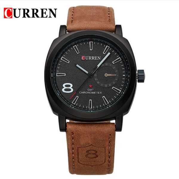 curren new men luminous quartz watch fashion sport leather strap wristwatches montre homme orologio di lusso relogio masculino 8139 chrono, Slivery;brown
curren new men luminous quartz watch fashion sport leather strap wristwatches montre homme orologio di lusso relogio masculino 8139 chrono, Slivery;brown