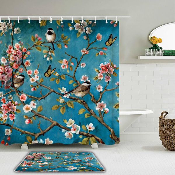 shower curtains 2pcs/set beautiful flower bird plant set bath curtain waterproof cloth bathroom decor non-slip mat toilet
shower curtains 2pcs/set beautiful flower bird plant set bath curtain waterproof cloth bathroom decor non-slip mat toilet