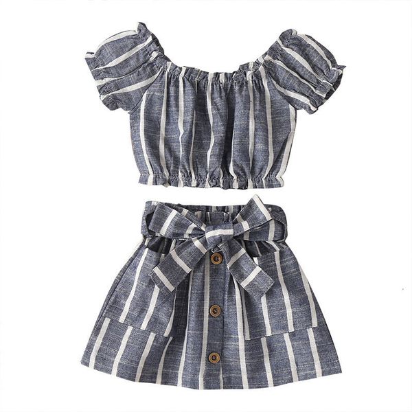 2021 new fashion children girls clothing set cotton striped short sleeve o-neck bow skirt summer kids clothes 1-5 year nt5u, White
2021 new fashion children girls clothing set cotton striped short sleeve o-neck bow skirt summer kids clothes 1-5 year nt5u, White