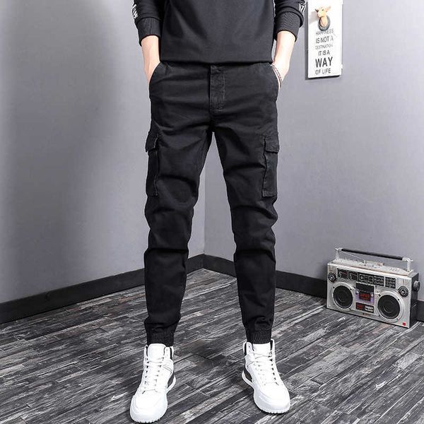men's jeans fashion streetwear slim fit big pocket casual cargo pants for korean style hip hop joggers ankle banded trousers 364h, Blue
men's jeans fashion streetwear slim fit big pocket casual cargo pants for korean style hip hop joggers ankle banded trousers 364h, Blue