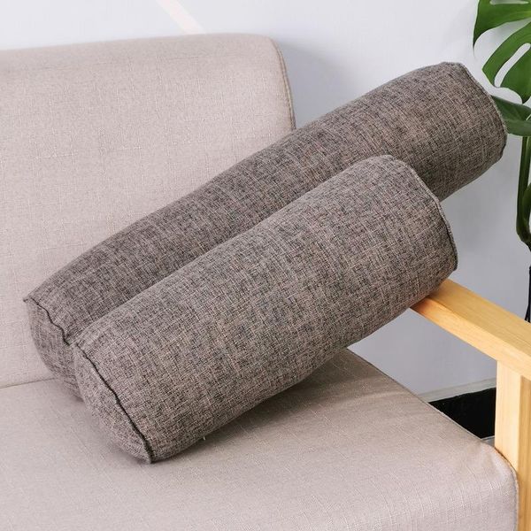 pillow solid color round removable washable lumber cushion bed roll head leg back support light travel column 
pillow solid color round removable washable lumber cushion bed roll head leg back support light travel column