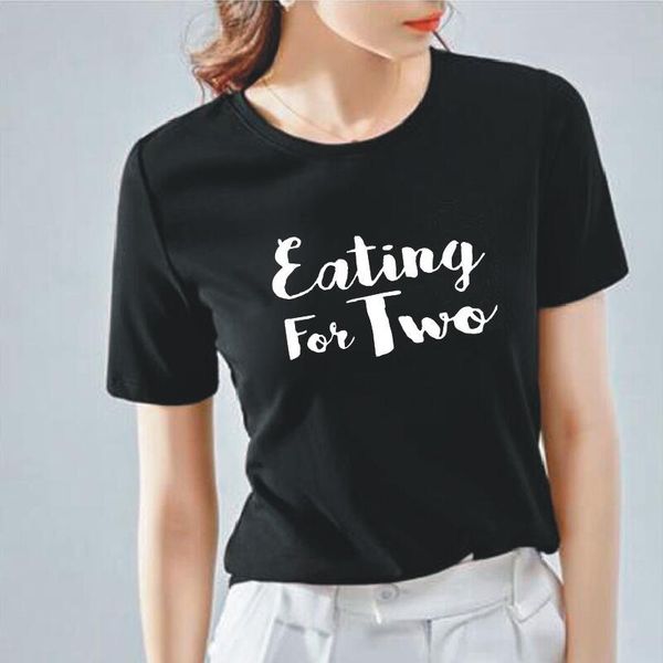 women's t-shirt summer casual t shirt women funny eating for two letter tshirt cotton hipster tee femme camiseta mujer, White
women's t-shirt summer casual t shirt women funny eating for two letter tshirt cotton hipster tee femme camiseta mujer, White