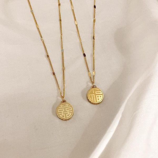 chains fashion simple personality tide necklace set auger design feeling happy character temperament sautoir, Silver
chains fashion simple personality tide necklace set auger design feeling happy character temperament sautoir, Silver