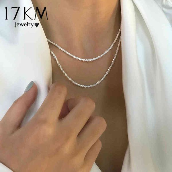 17km fashion shiny chain silver color necklace for women simple minimalist choker necklaces 2021 collar jewelry
17km fashion shiny chain silver color necklace for women simple minimalist choker necklaces 2021 collar jewelry