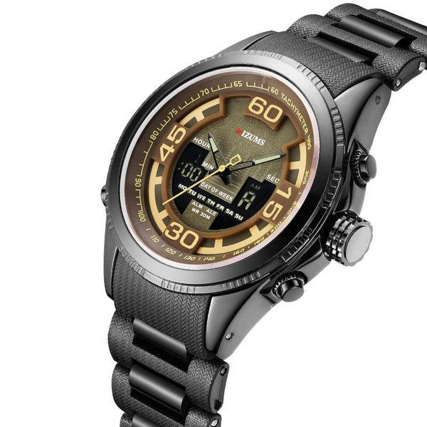 wristwatches 2021 student sports watch concept men's waterproof quartz dual movement electronic, Slivery;brown
wristwatches 2021 student sports watch concept men's waterproof quartz dual movement electronic, Slivery;brown