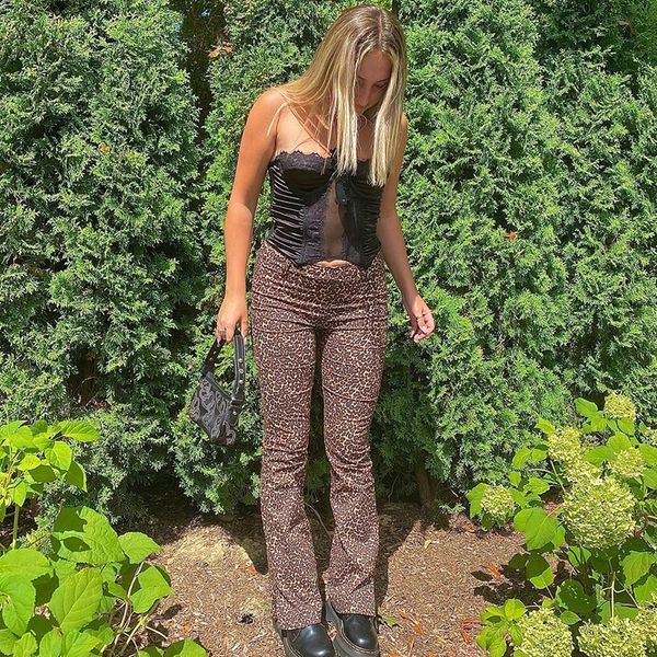 split side leopard print skinny trousers ladies cheetah high waist pants capries streetwear fashion joggers y2k 90s, Black;white
split side leopard print skinny trousers ladies cheetah high waist pants capries streetwear fashion joggers y2k 90s, Black;white