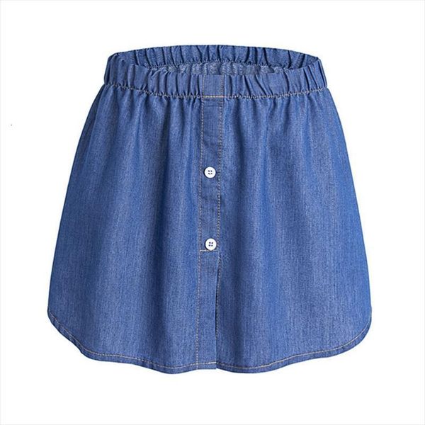 spring denim false hem layering womens skirt fake lower sweep buttons irregular a line half shirt blouse extenders m7dd, Black
spring denim false hem layering womens skirt fake lower sweep buttons irregular a line half shirt blouse extenders m7dd, Black