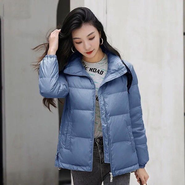 women's down & parkas winter woman solid color female loose stand collar warm thick jacket ladies fashion casual coat q109, Black
women's down & parkas winter woman solid color female loose stand collar warm thick jacket ladies fashion casual coat q109, Black