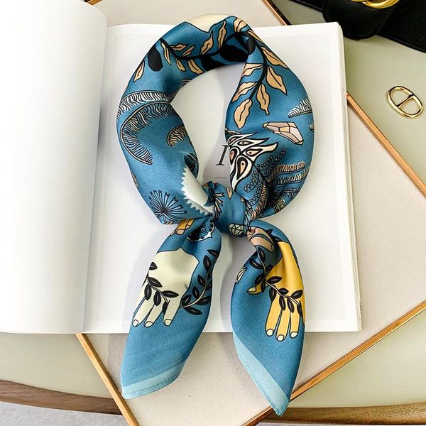scarves 2021 silk luxury travel shawl spring autumn women fashion printing 70*70cm square scarf lady beach headscarf, Blue;gray
scarves 2021 silk luxury travel shawl spring autumn women fashion printing 70*70cm square scarf lady beach headscarf, Blue;gray