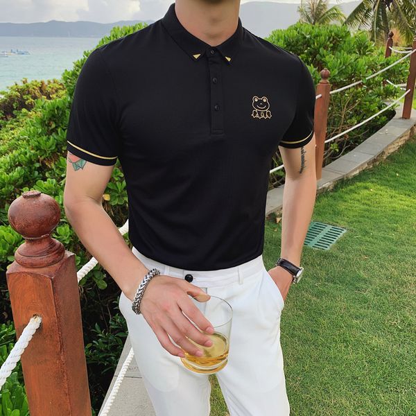 shirt casual business fine polos for mango hombre short sleeve solid color polo male clothing mark summer 2021 u2sd, White;black
shirt casual business fine polos for mango hombre short sleeve solid color polo male clothing mark summer 2021 u2sd, White;black