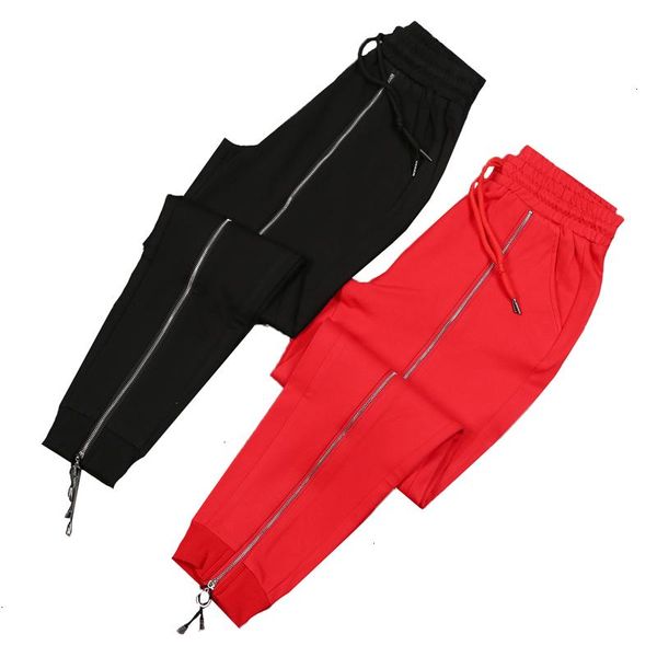 women's pants & capris black elasticity women sports break spring slide rits hip hop female cargo for, Black;white
women's pants & capris black elasticity women sports break spring slide rits hip hop female cargo for, Black;white