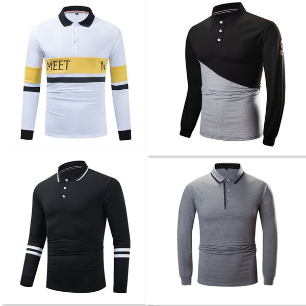 cotton long-sleeved polo shirt men's and women's with collar t-shirts stitching contrast lapel jersey custom cycling clothes
cotton long-sleeved polo shirt men's and women's with collar t-shirts stitching contrast lapel jersey custom cycling clothes