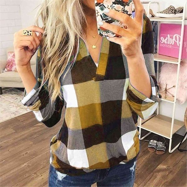 plaid print long sleeve casual womens shirt roll up v neck slim 5xl for koszula damska, White
plaid print long sleeve casual womens shirt roll up v neck slim 5xl for koszula damska, White