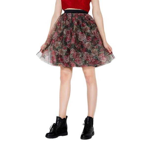 skirts multi-color floral print skater skirt women gauze splicing flower all matching ta02800125, Black
skirts multi-color floral print skater skirt women gauze splicing flower all matching ta02800125, Black