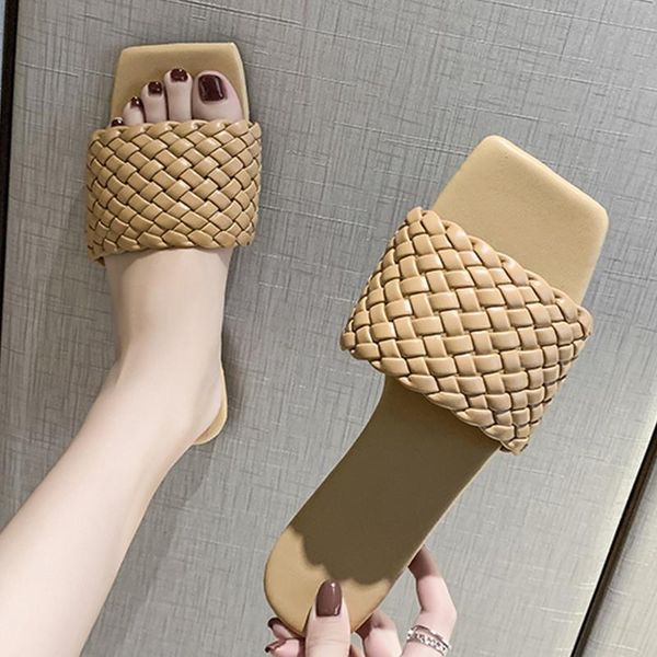 fashion temperament braided charm open-toe flat slippers set foot vacation beach sandals casual flip flops women shoes 35-4, Black
fashion temperament braided charm open-toe flat slippers set foot vacation beach sandals casual flip flops women shoes 35-4, Black