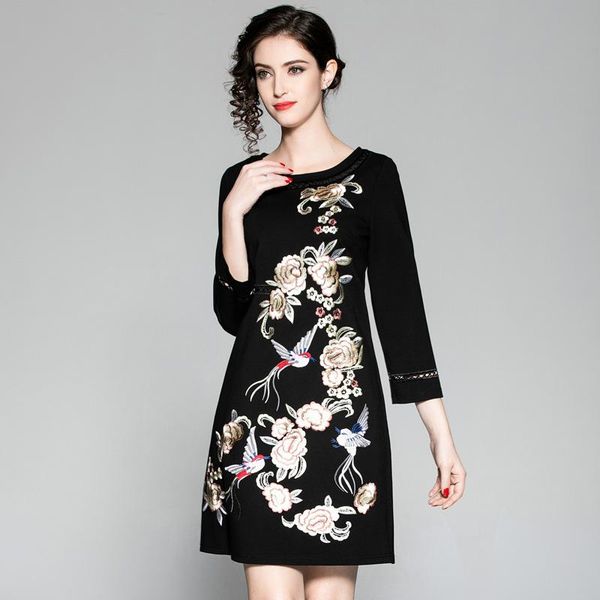casual dresses work runway spring mini floral party dress 3xl fashion trend women clothing o neck a-line winter, Black;gray
casual dresses work runway spring mini floral party dress 3xl fashion trend women clothing o neck a-line winter, Black;gray