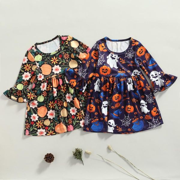 girl's dresses emmababy 6 - 4 t kids halloween outfit pumpkin/ghost print round-neck long flared sleeves dress for girls, Red;yellow
girl's dresses emmababy 6 - 4 t kids halloween outfit pumpkin/ghost print round-neck long flared sleeves dress for girls, Red;yellow