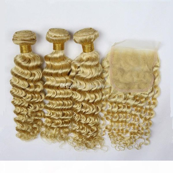 613 blonde hair bundle deals with closure peruvian virgin hair extension weft deep wave bundles with lace closure 4pcs lot, Black;brown
613 blonde hair bundle deals with closure peruvian virgin hair extension weft deep wave bundles with lace closure 4pcs lot, Black;brown
