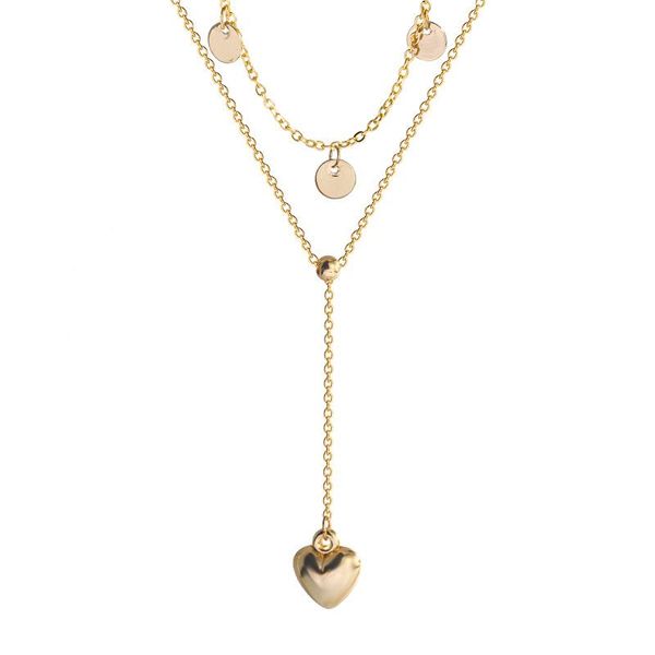2021 fashion new creative design personality heart-shaped double-layer Necklace Korean style elegant high quality Necklace, Silver
2021 fashion new creative design personality heart-shaped double-layer Necklace Korean style elegant high quality Necklace, Silver