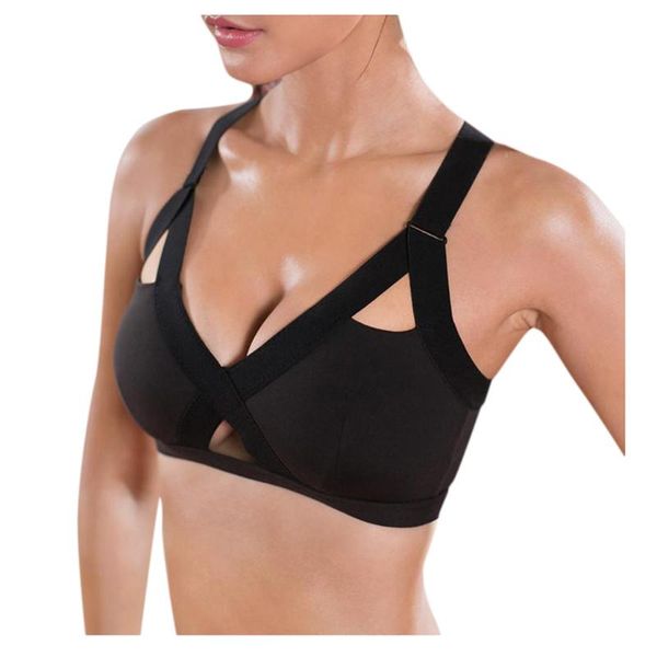 yoga bra women's contrast color edging yoga fitness sports bra ladies'plain front cross side lace sports full cup vest, White;black
yoga bra women's contrast color edging yoga fitness sports bra ladies'plain front cross side lace sports full cup vest, White;black