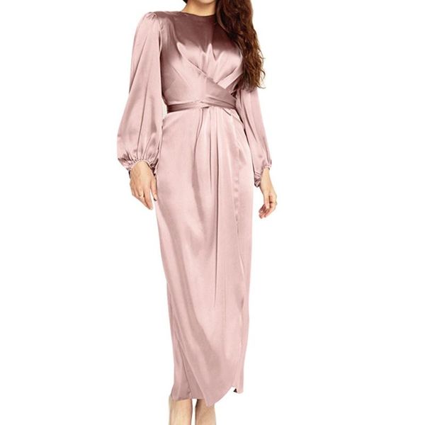 ethnic clothing women arab muslim satin puff long sleeve wrap front maxi dress abaya hijab robe, Red
ethnic clothing women arab muslim satin puff long sleeve wrap front maxi dress abaya hijab robe, Red