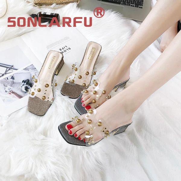 women's summer outdoor slippers new korean style all-matching open toe medium chunky heel rivet sandals for students roman shoes, Black
women's summer outdoor slippers new korean style all-matching open toe medium chunky heel rivet sandals for students roman shoes, Black