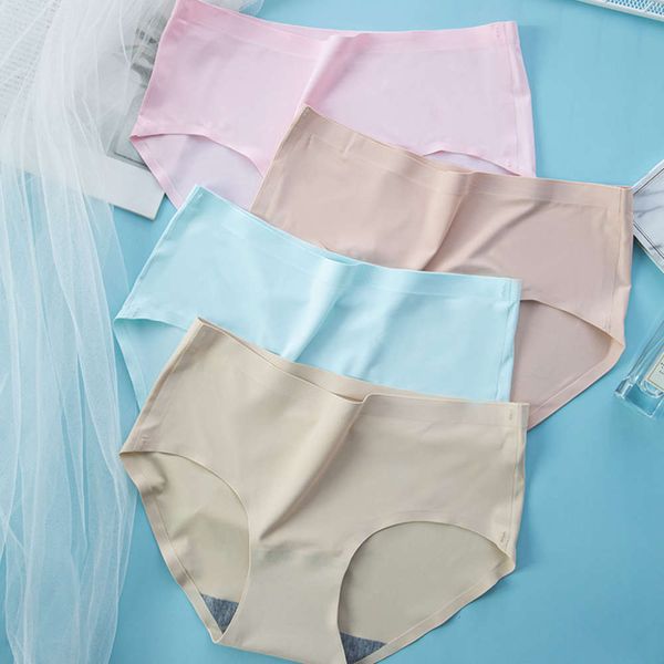 ice silk seamless underwear women's medium waist plus size briefs summer, Black;pink
ice silk seamless underwear women's medium waist plus size briefs summer, Black;pink