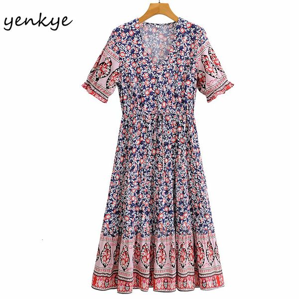 new holiday summer 2021 women vintage floral print casual long female v neck short sleeve plus size vestido z7et, Black;gray
new holiday summer 2021 women vintage floral print casual long female v neck short sleeve plus size vestido z7et, Black;gray