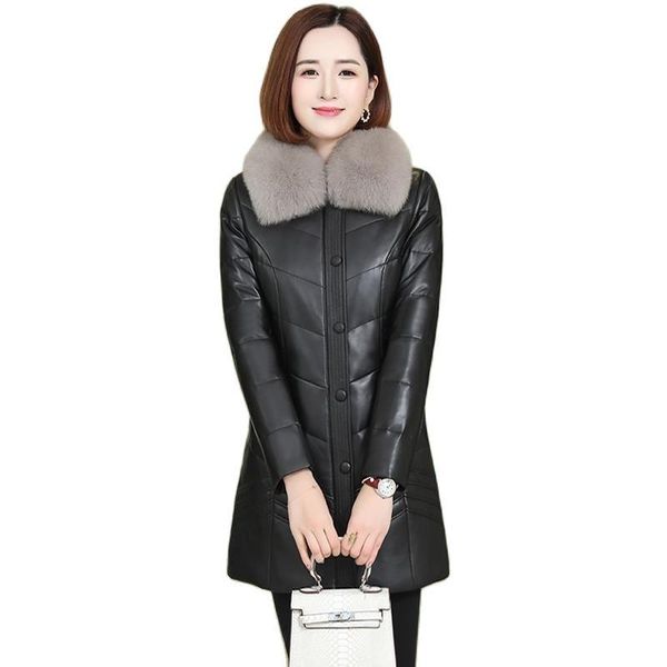 women's leather & faux big fur collar winter jacket coat 2021 fashion pu jackets black slim zipper to keep warm coats
women's leather & faux big fur collar winter jacket coat 2021 fashion pu jackets black slim zipper to keep warm coats