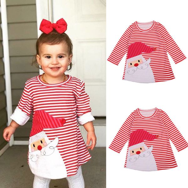toddler kid baby girl christmas santa dress striped long sleeve causal dress xmas outfit, Red;yellow
toddler kid baby girl christmas santa dress striped long sleeve causal dress xmas outfit, Red;yellow