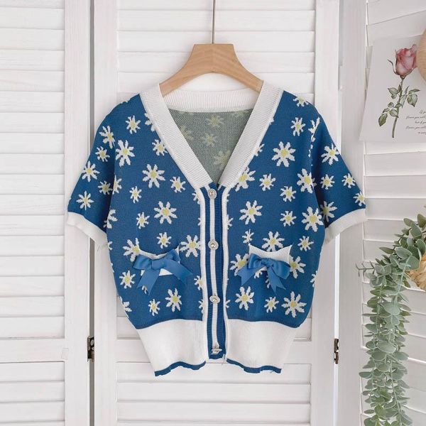 women's knits & tees vanovich fashion knitted short-sleeved 2021 summer cardigan wild v-neck casual female, White
women's knits & tees vanovich fashion knitted short-sleeved 2021 summer cardigan wild v-neck casual female, White
