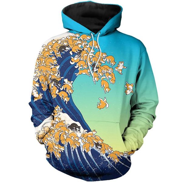 men's hoodies & sweatshirts shiba tsunami 3d all over printed mens autumn hoodie casual zipper streetwear jacket tracksuits, Black
men's hoodies & sweatshirts shiba tsunami 3d all over printed mens autumn hoodie casual zipper streetwear jacket tracksuits, Black