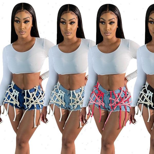 fashion girls denim shorts womens jeans zipper high waist hollow out bandage string tassels casual street wear summer, Blue
fashion girls denim shorts womens jeans zipper high waist hollow out bandage string tassels casual street wear summer, Blue