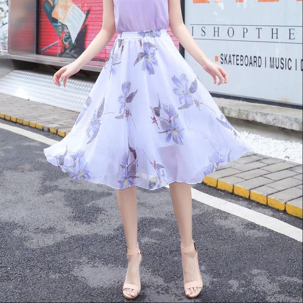 2021 new summer women high waist floral flower print casual loose ladies knee high skirt elegant skirt elastic waist w19, Black
2021 new summer women high waist floral flower print casual loose ladies knee high skirt elegant skirt elastic waist w19, Black