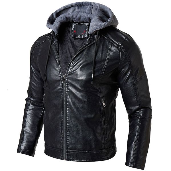 2021 new faux men's winter thick fleece hat detachable pu leather men biker jacket motorcycle outwear coats m-2xl q20s, Black
2021 new faux men's winter thick fleece hat detachable pu leather men biker jacket motorcycle outwear coats m-2xl q20s, Black
