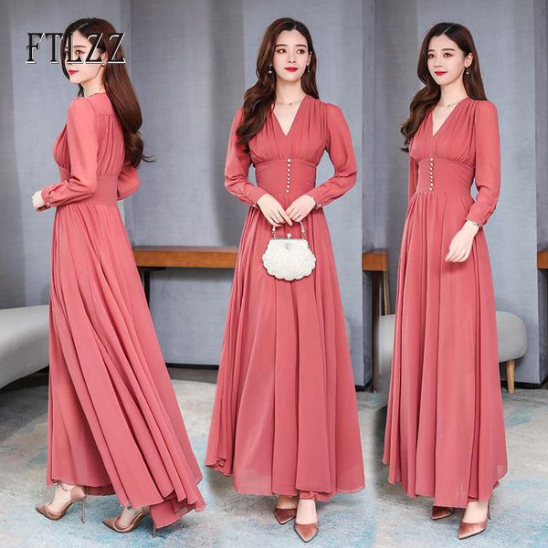 2021 fashion women casual big size chiffon solid maxi sprig sutumn woman v-neck high waist ultra light slim es 4ukp, Black;gray
2021 fashion women casual big size chiffon solid maxi sprig sutumn woman v-neck high waist ultra light slim es 4ukp, Black;gray