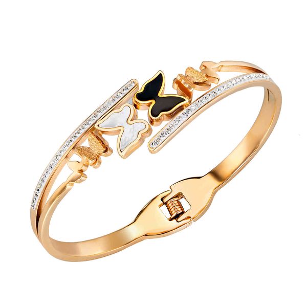 jewelry net red live broadcast exquisite creative titanium steel butterfly inlaid diamond bracelet female friend accessories, Golden;silver
jewelry net red live broadcast exquisite creative titanium steel butterfly inlaid diamond bracelet female friend accessories, Golden;silver