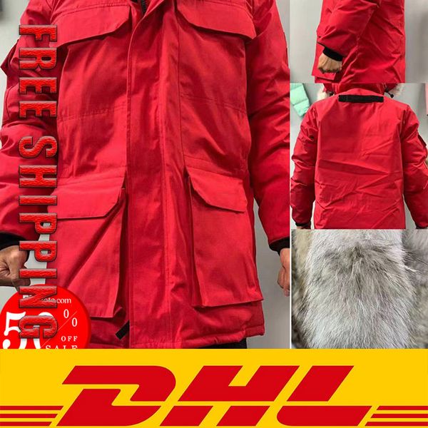 dhl hiping winter parka outerwear women real wolf fur hooded canada down jacket coats hiver doudoune 90% white down coat, Black
dhl hiping winter parka outerwear women real wolf fur hooded canada down jacket coats hiver doudoune 90% white down coat, Black